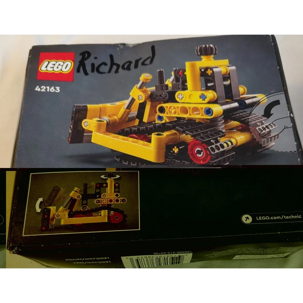 LEGO Technic 42163 Heavy-Duty Bulldozer 195 Pieces NEW Sealed Box Damage